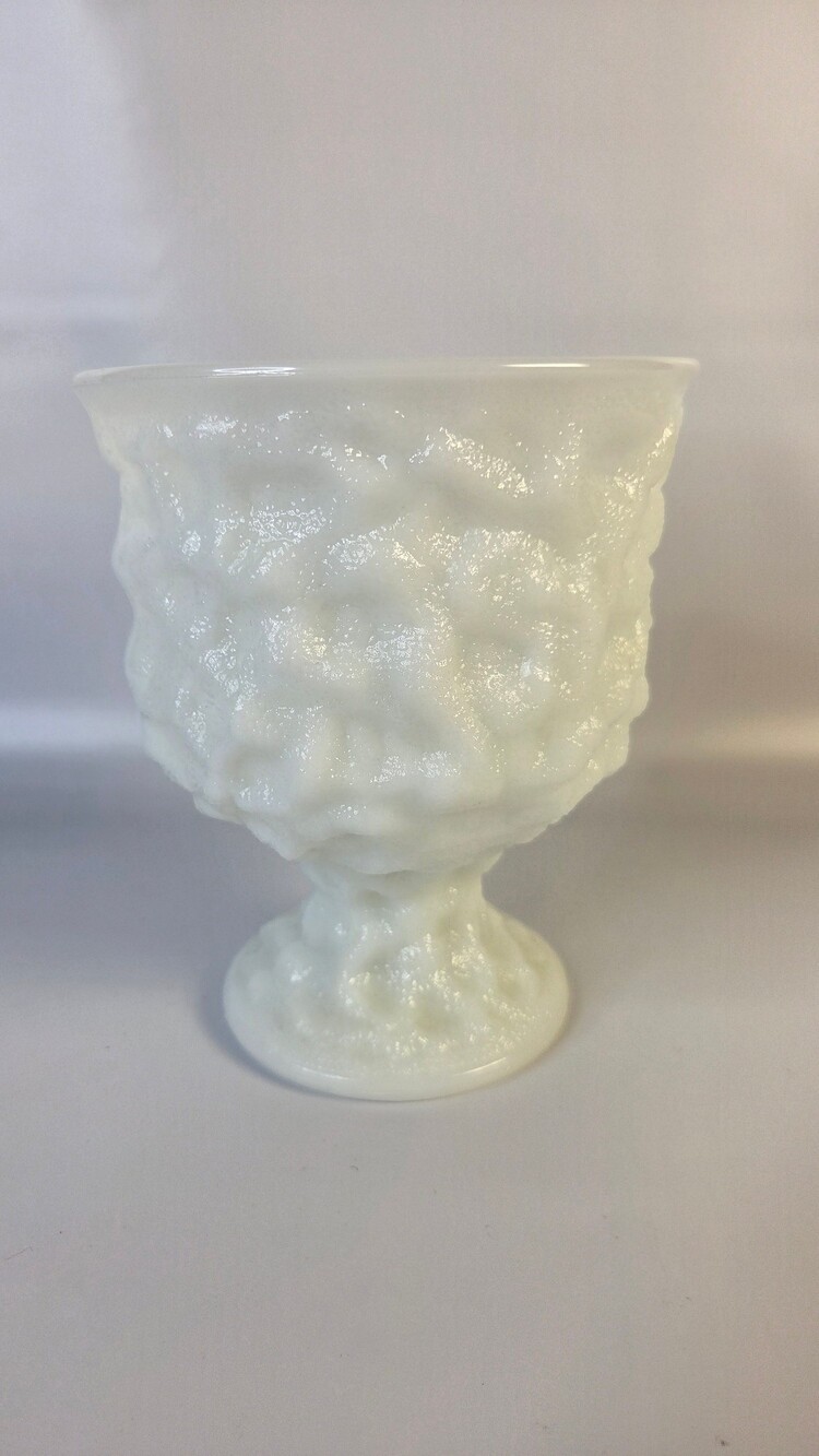 E.O.Brody M3000 Milk Glass Pedastal Vase